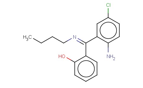 PHENOL, 2-((2-AMINO-5-CHLOROPHENYL)(BUTYLIMINO)METHYL)-